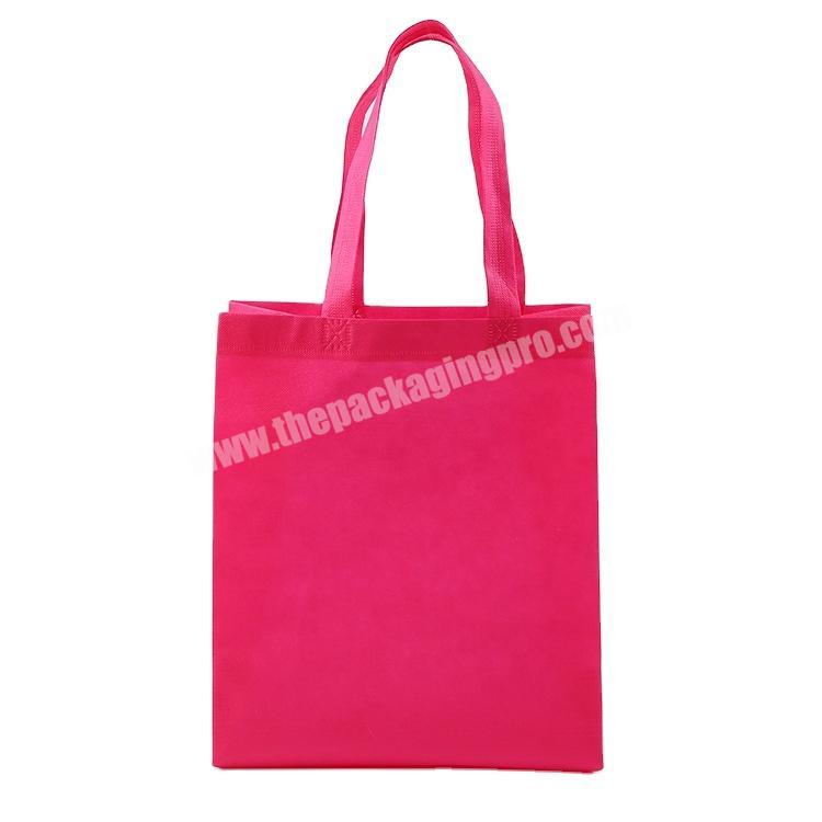 cheap wholesale recycle decorative non woven fabric carry bag with handle