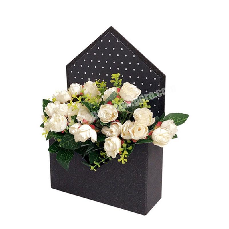 china hot sale creative envelope flower box with dot