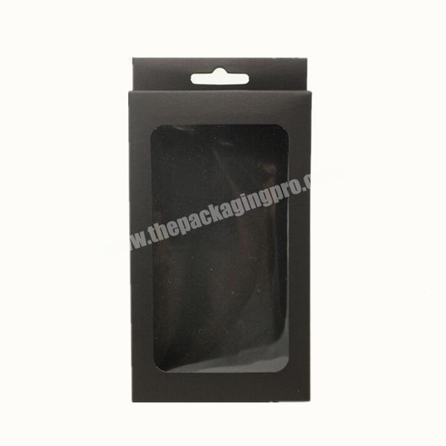 custom black cardboard nail clipper packaging box with PVC insert