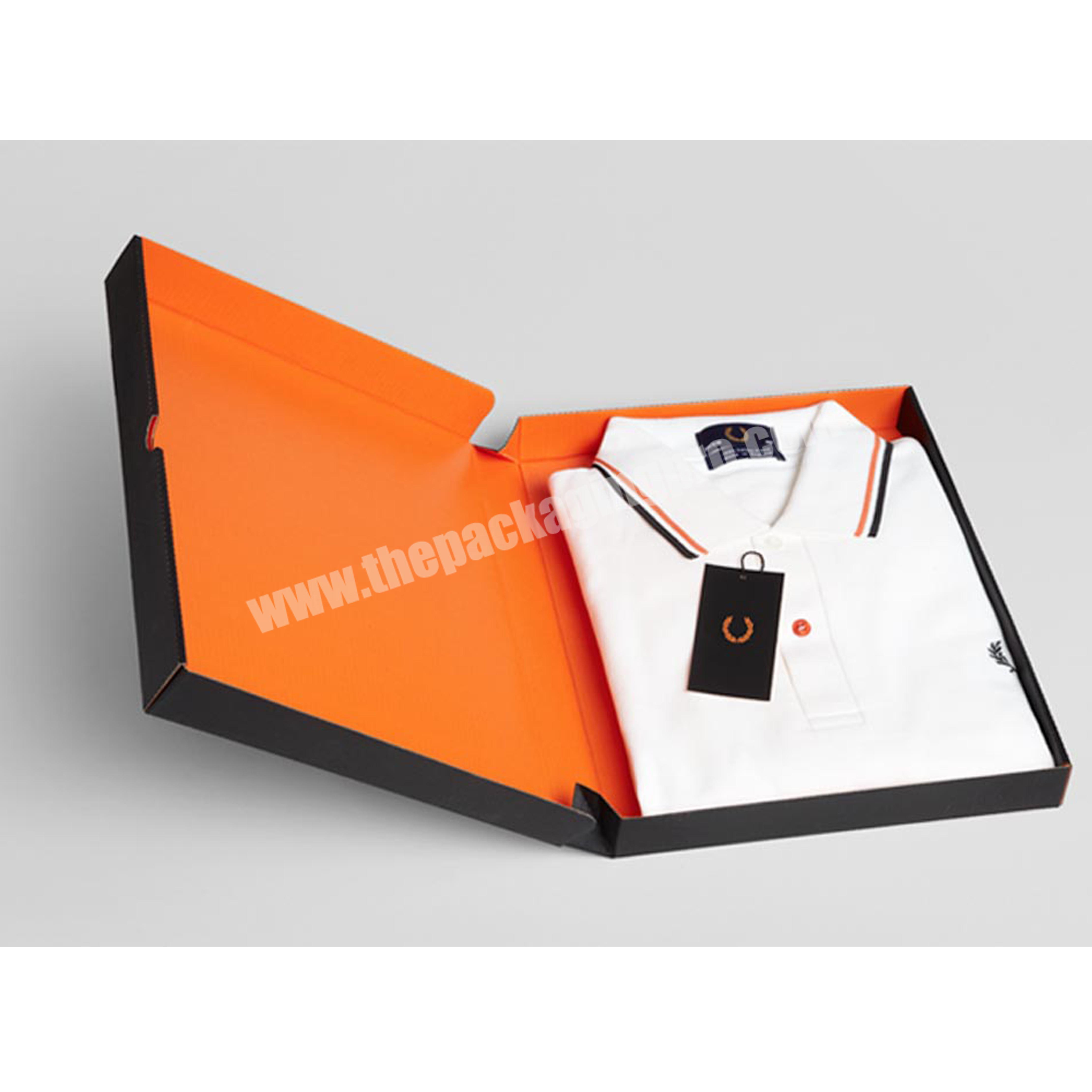 custom corrugated board both sides printed luxury Polo shirt packaging box