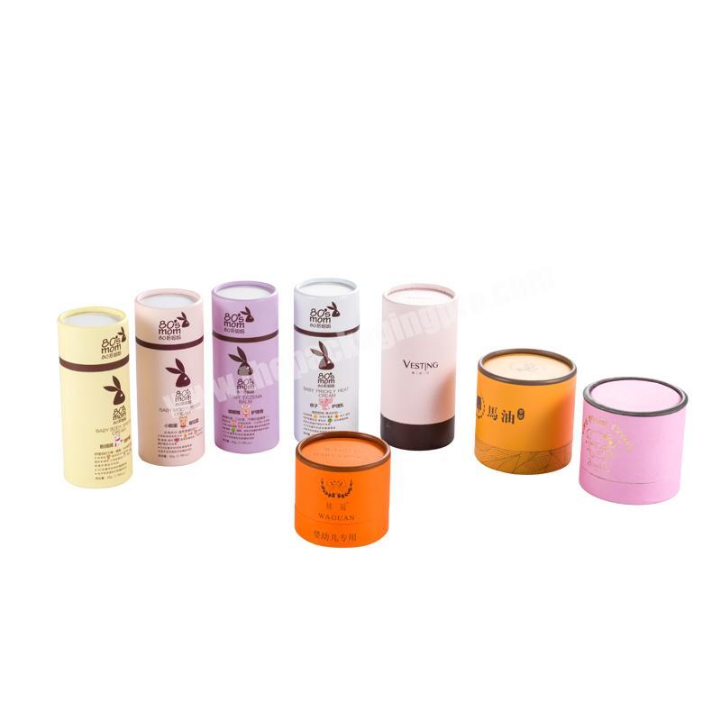 custom cosmetics blush loose powder jar shakers cardboard containers paper tube packaging