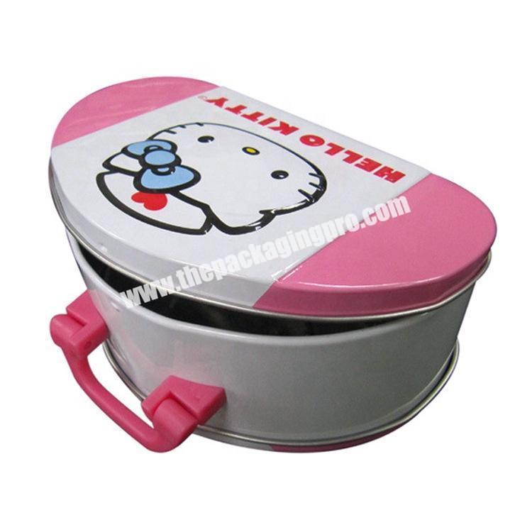custom fancy pastel tin bucket with handle tin handle box packaging