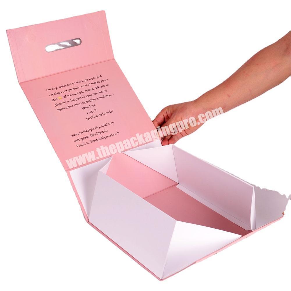 custom foldable gift box with ribbon closure paper box packaging