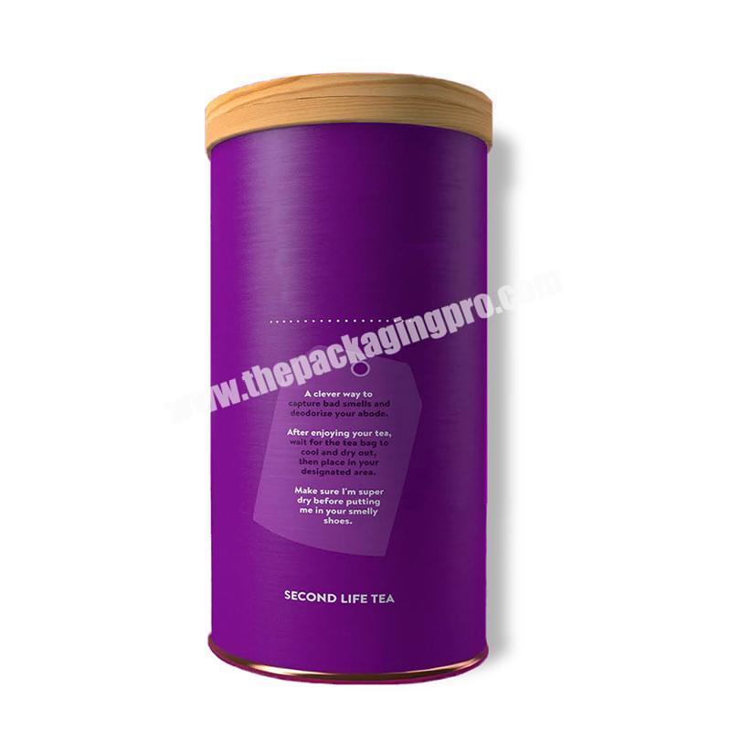custom food grade foil paper tea packaging tube