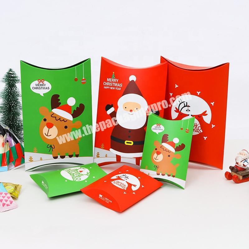 stock custom pillow box packaging manufacturers pillow boxes small christmas box gift