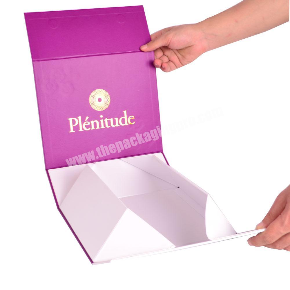 custom logo luxury colored flat mailing shipping box foldable gift box