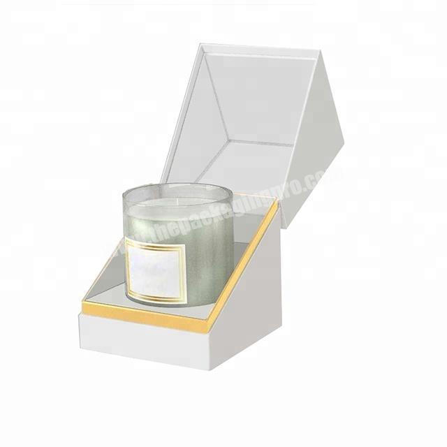 custom luxury white perfume box perfume gift sets packaging candle jar box kraft personalize candle box packaging