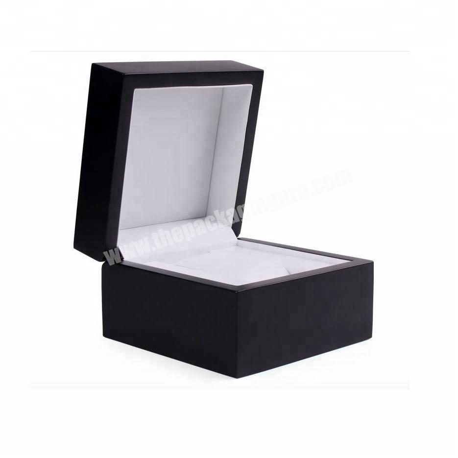 custom luxury wooden watch storage display packaging box for men