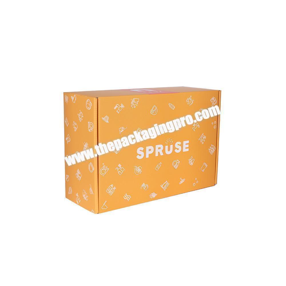 E Commerce Friendly E-flute Corrugated Cardboard Box Custom Packaging Recycled Box Folding Mailer Shipping Box