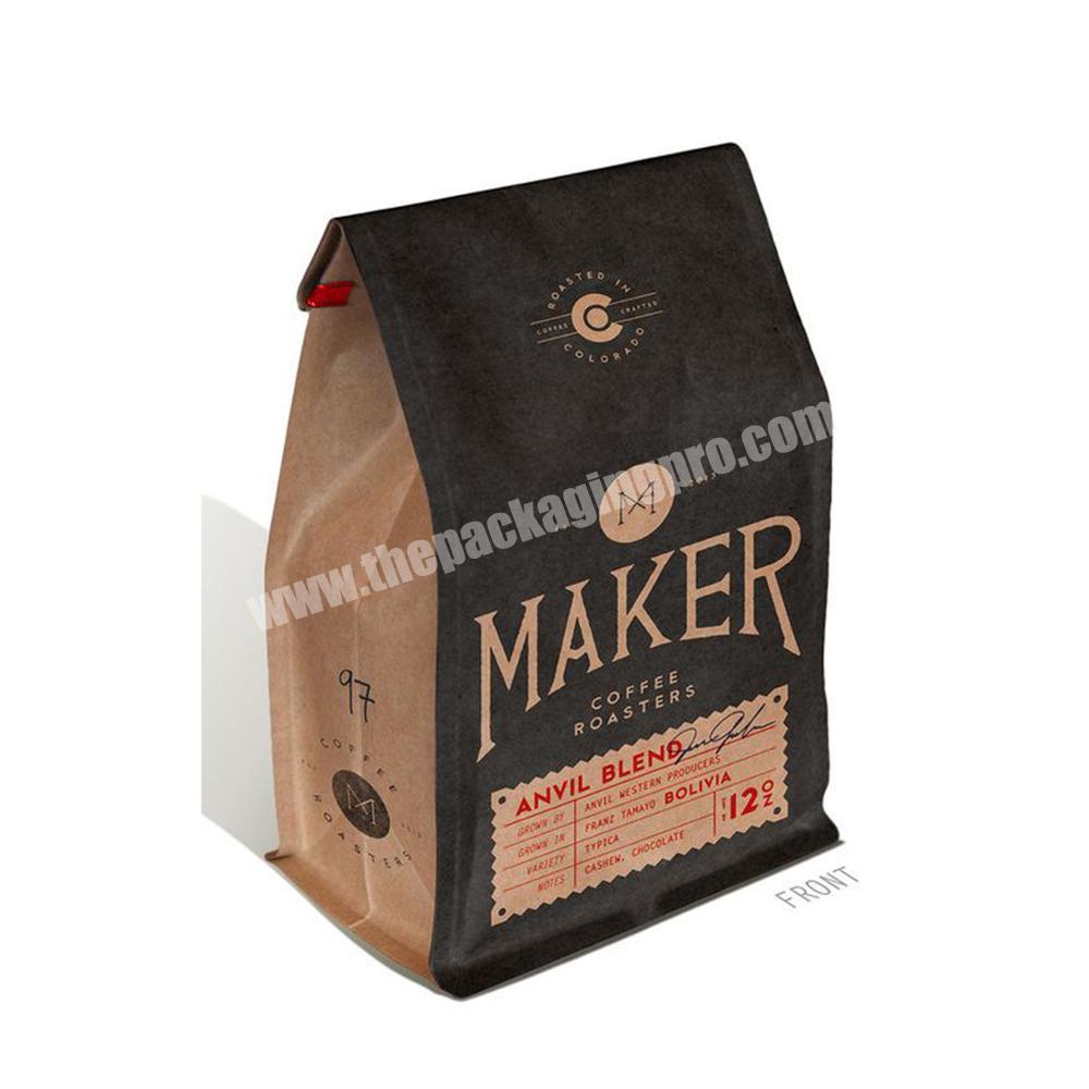 custom recycled kraft paper natural health care herbal tea instant black sugar ginger tea powder packaging bag