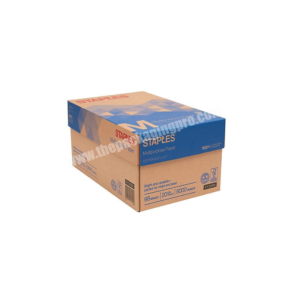 customized corrugated packaging paper ream carton box