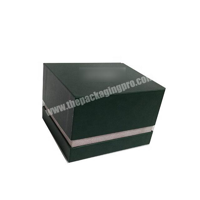 customized rigid cardboard diagonally boxes for watches with lid and gap
