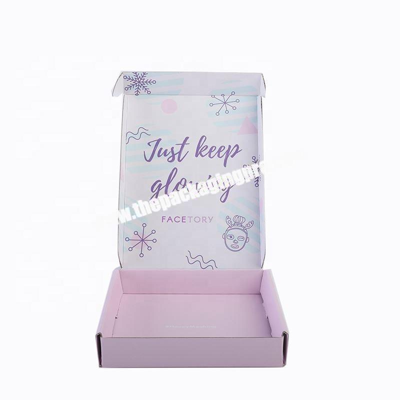 Cheap prices white paper skin care gloss packaging box