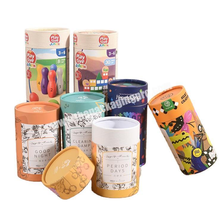 eco friendly cosmetic container paper tube boxes manufacturers round box perfume bottle package