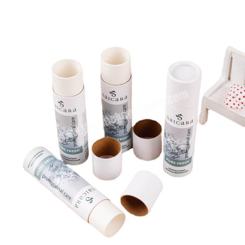 eco friendly cosmetic kraft tube paper bottle packaging