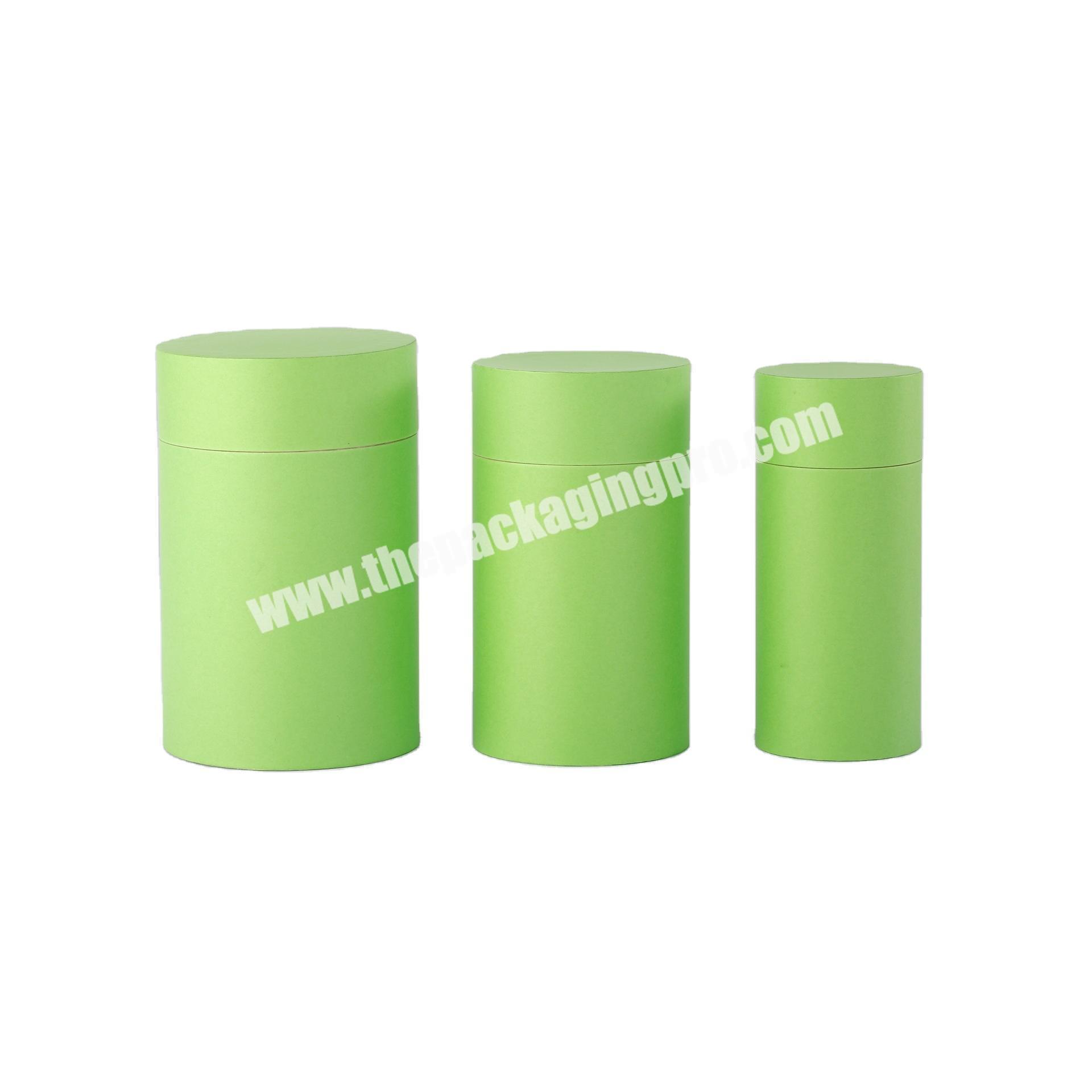 eco tube packaging recycled duplex board cylinder round kraft paper tube packaging gift boxes