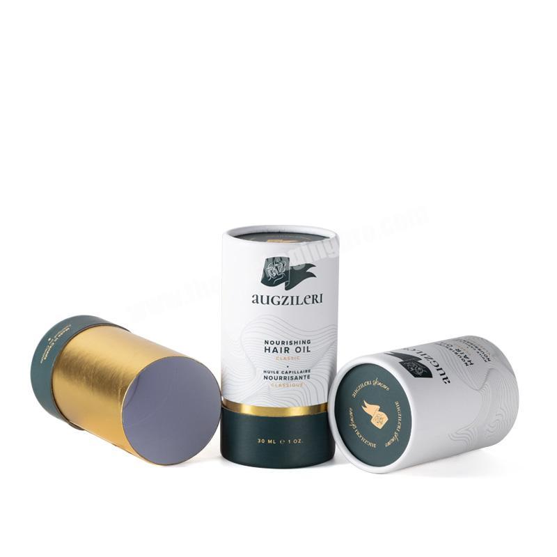eco-friendly custom kraft Nourishing hair oil paper can