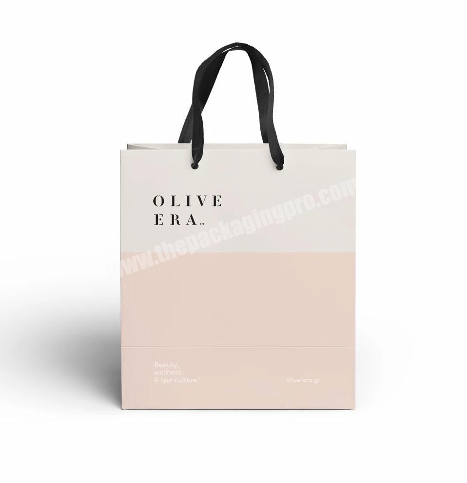 eco friendly custom logo printed luxury shopping gift paper bag