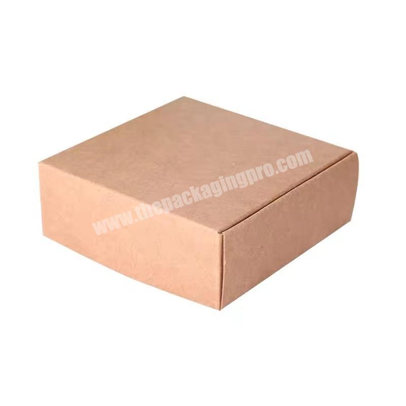 China manufacturers wholesale custom logo kraft paper box eco friendly packaging folding box kraft carton