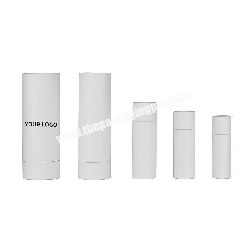 Eco friendly custom cardboard deodorant container 10ml lip gloss box packaging paper tube for lip balm