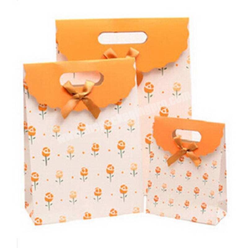 factory custom paper pattern printed gift packaging bag with your logo