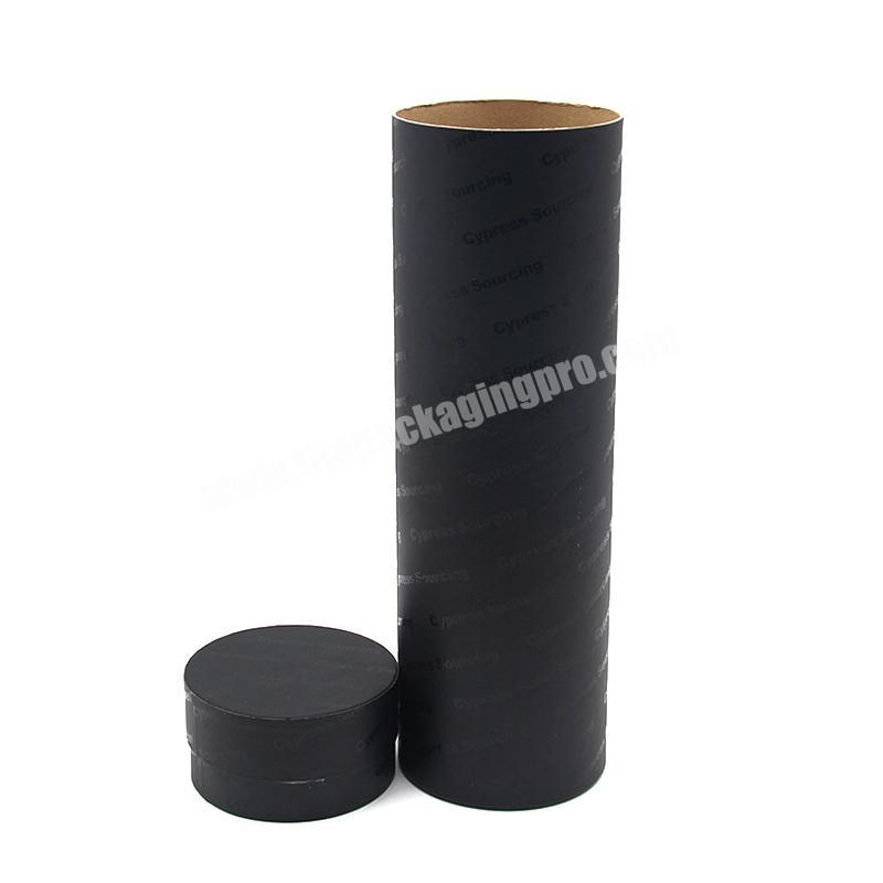 factory custom round kraft paper tube packaging box push kraft black paper box deodorant tube