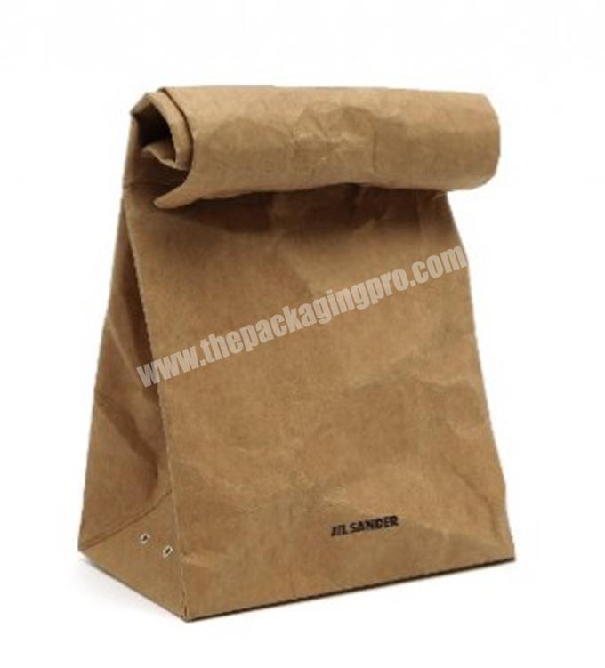 factory kraft paper food packaging bags for take out