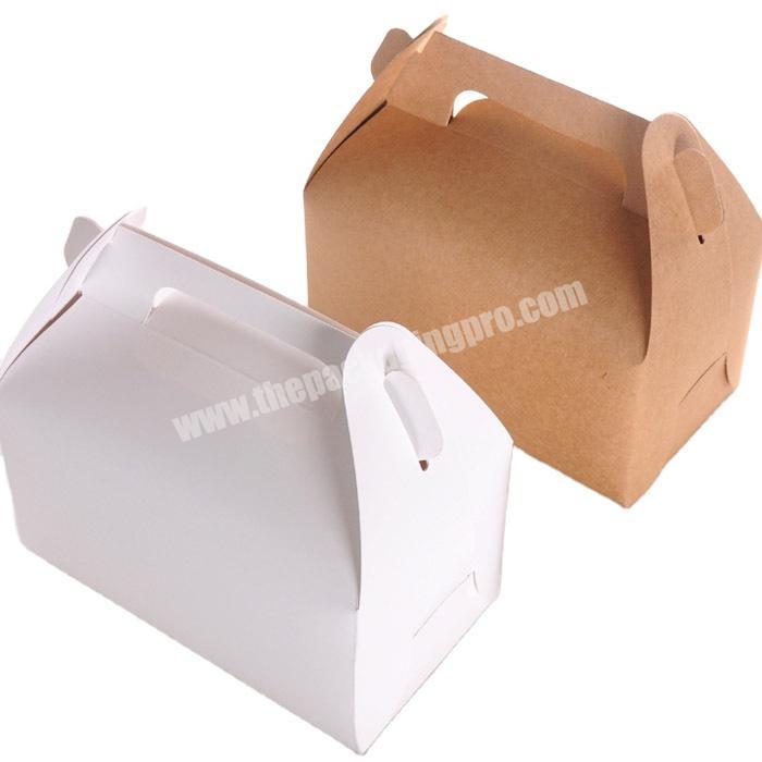 factory plain pastries cardboard bakery handle box for cake