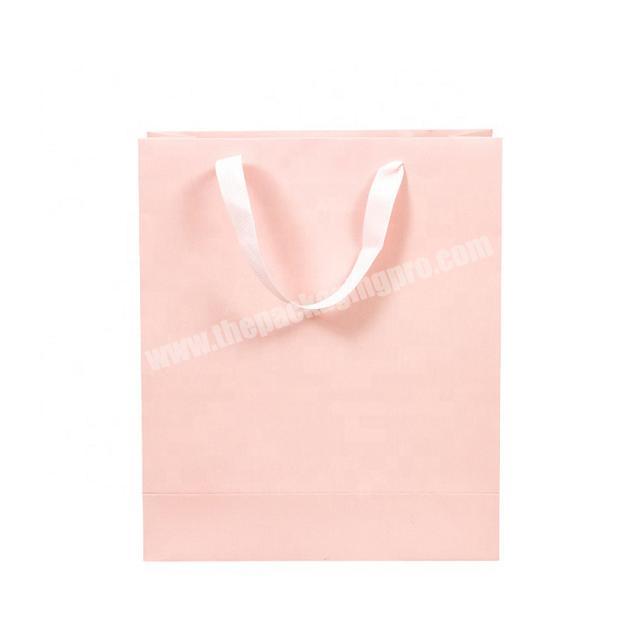 factory wholesale custom printed T-shirt packaging paper bag with handles