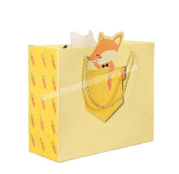 factory wholesale fancy custom children book paper carry bag with handles