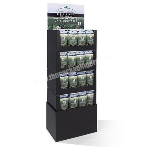 fashionable foldable cardboard standee for makeup display rack  promotional advertising in supermarket