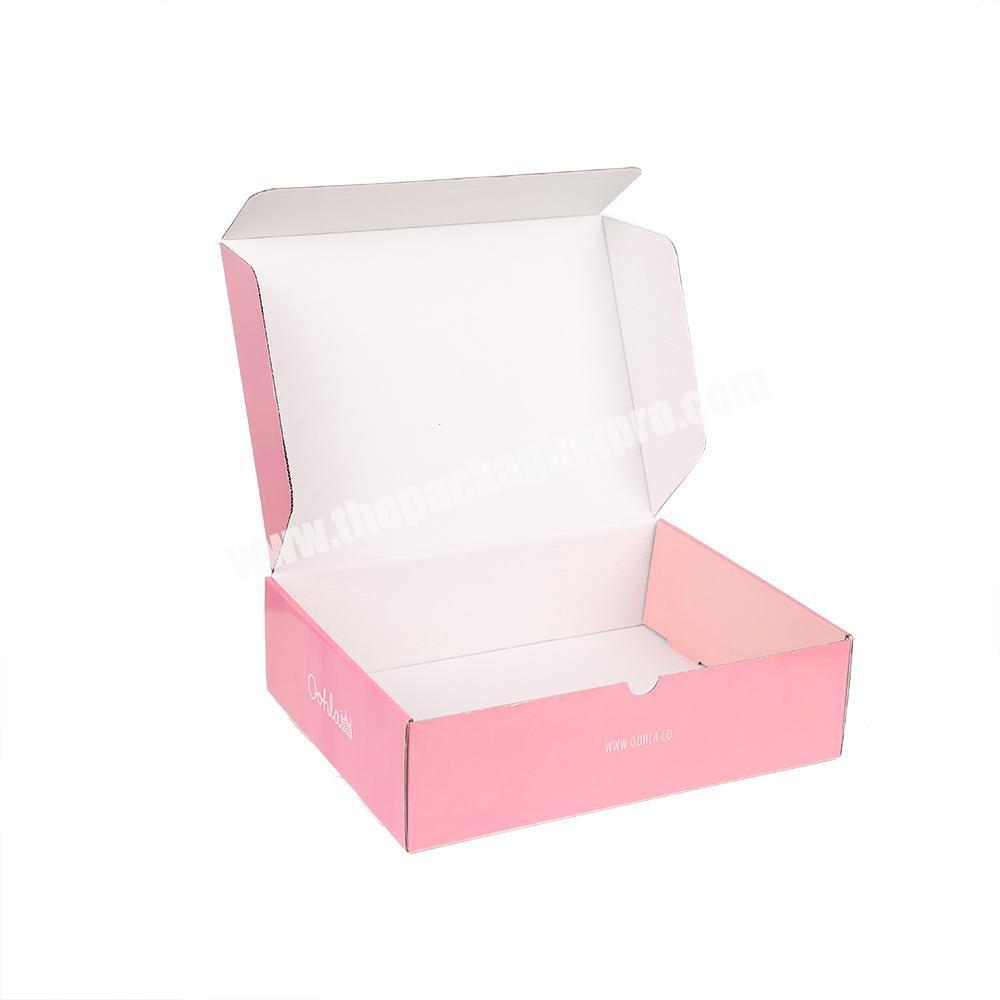 China factory price eco friendly clothes packaging corrugated shipping boxes with custom logo