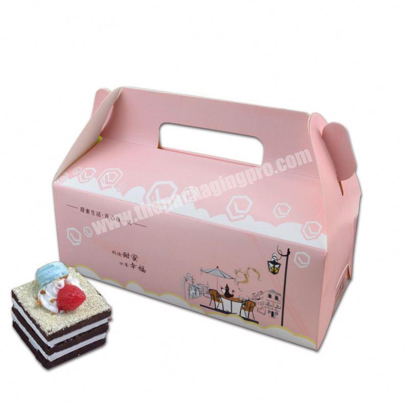 good Macaroon square packaging food box with window