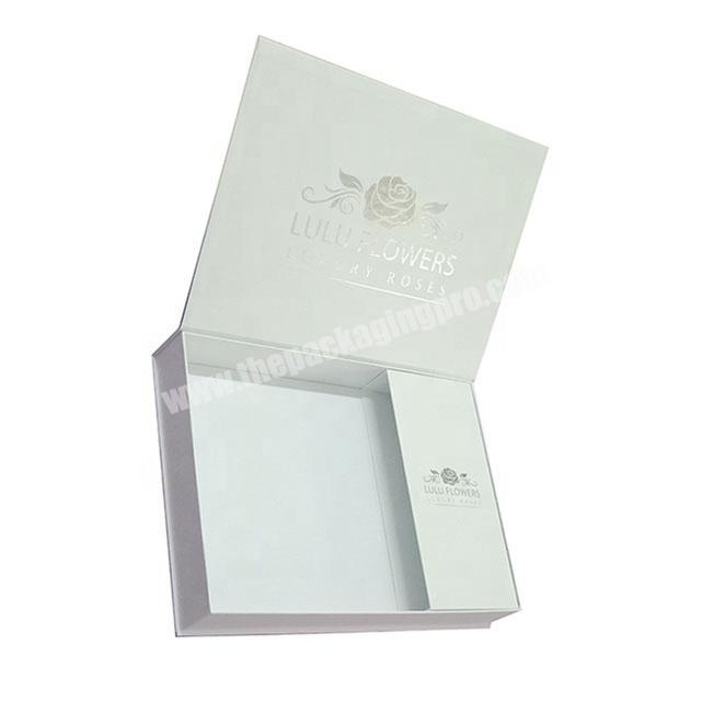 high end paper white wedding dress storage cardboard packaging box
