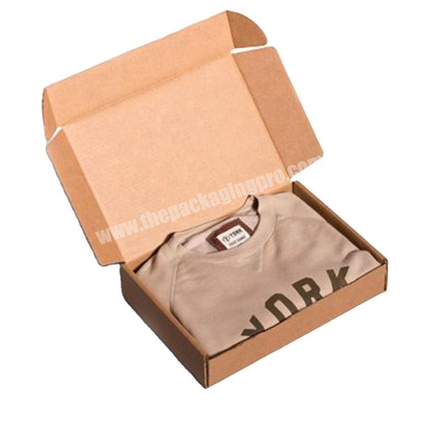 high quality custom brown corrugated garment pants packaging shipping box
