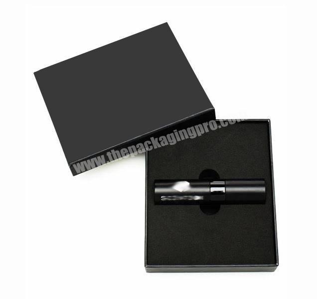 kexin Black Special Paper Hinged Lid Luxury Packaging Perfume Box For Bottles