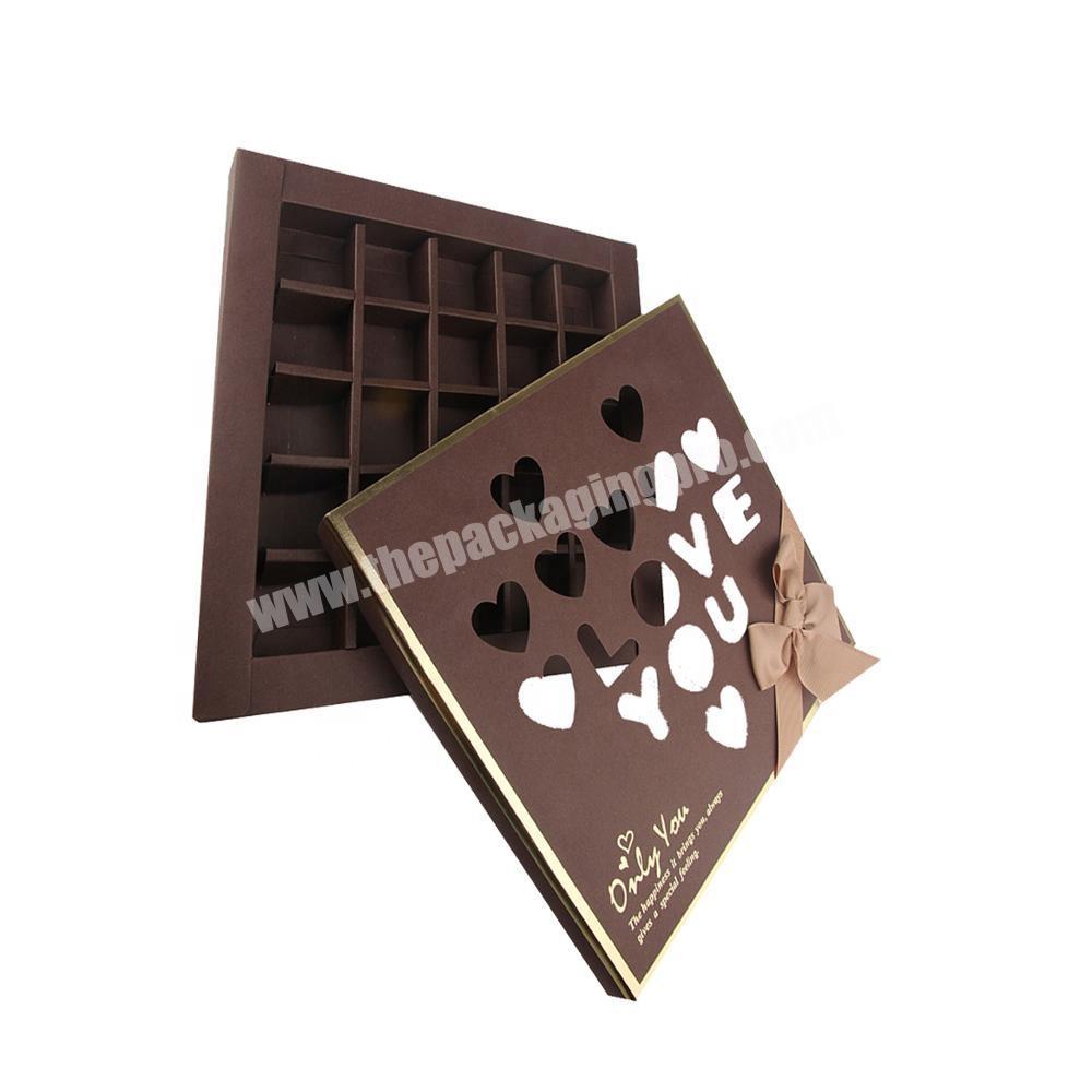 luxury cardboard  chocolate storage packaging bonbon box case