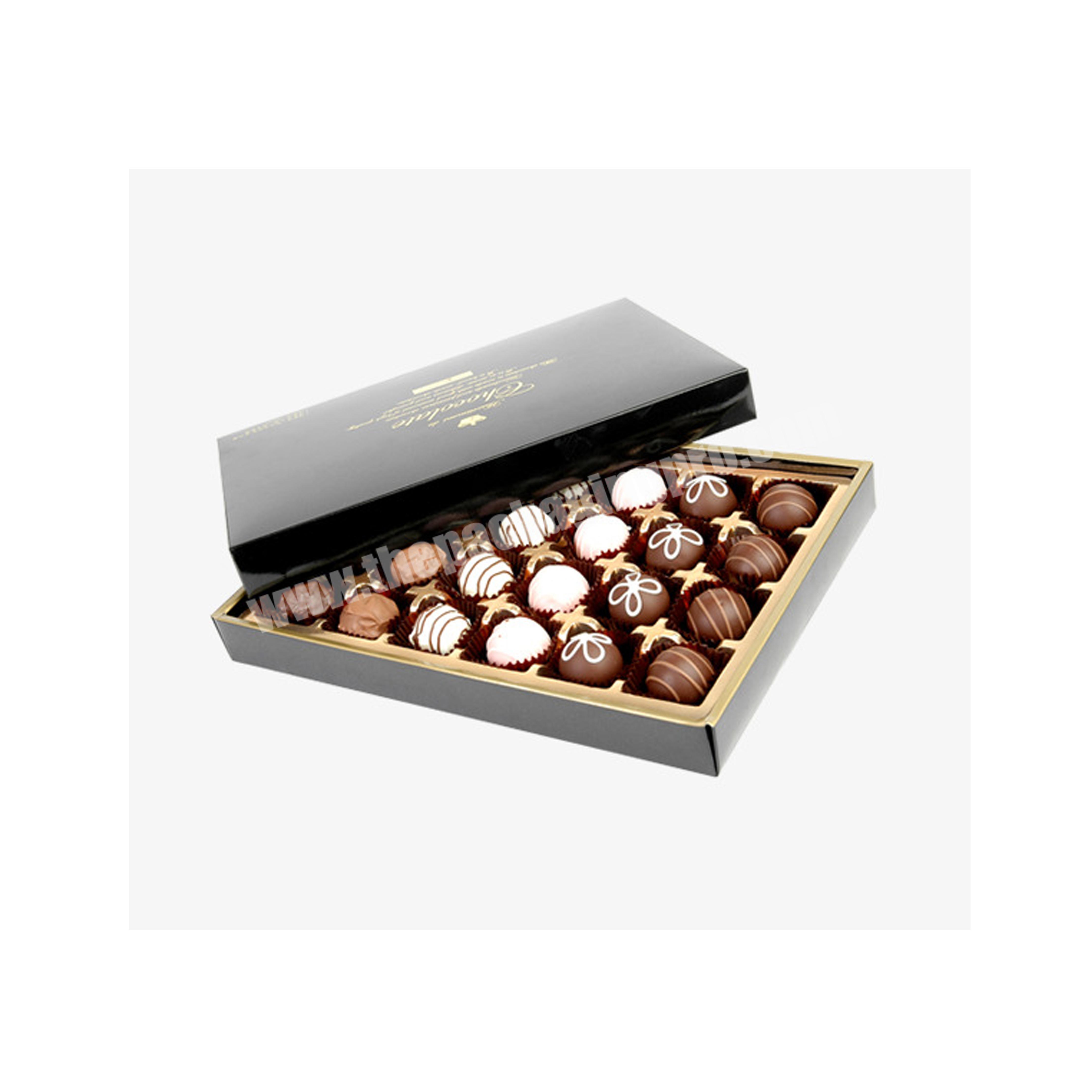 luxury custom paper foldable chocolate box packaging