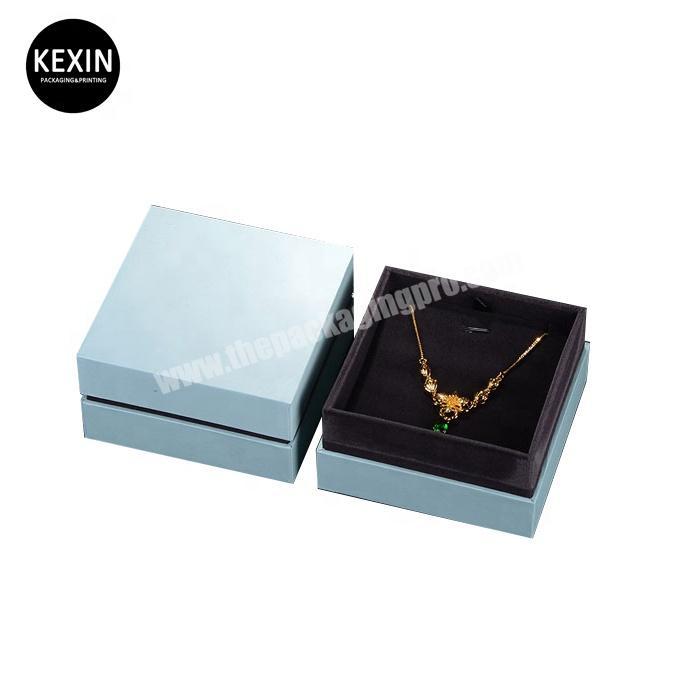 luxury shipping box middle color pendant box foam pad pendant box with sleeve