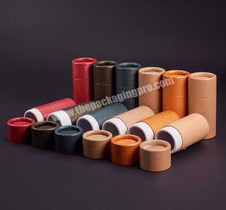 mix color 10ml Kraft Paper Round paper tube Containers paper tube for cosmetic
