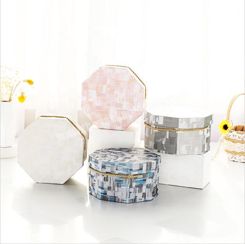 mother's 2021 gifts box octagonal candy box lipstick box packaging in stock with handle
