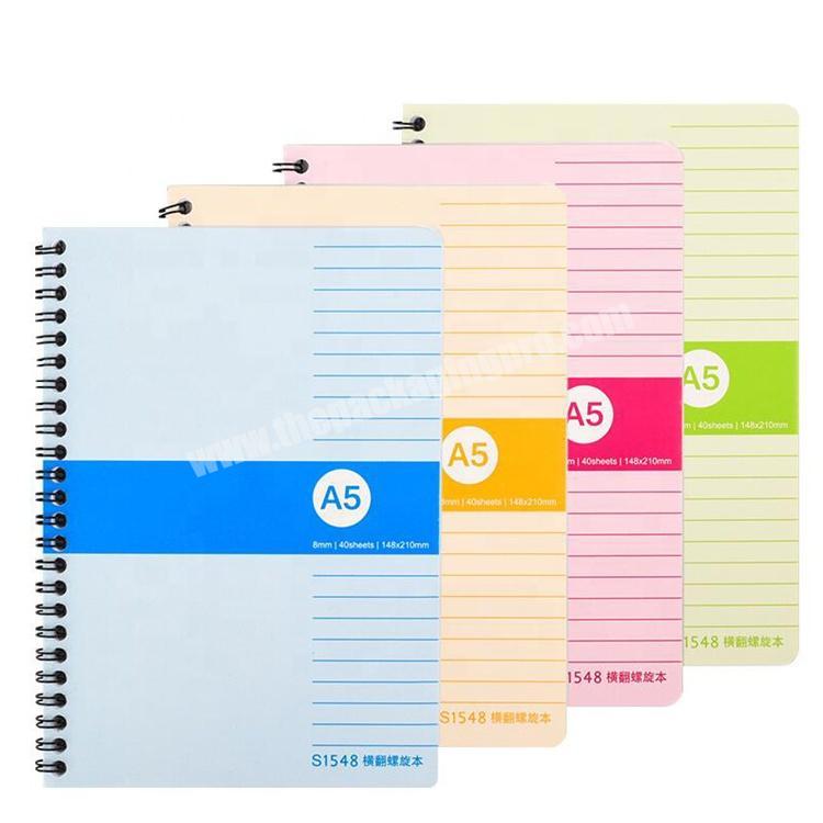 sprial paper notebook/office meetings spiral note books/spiral exercise notebook