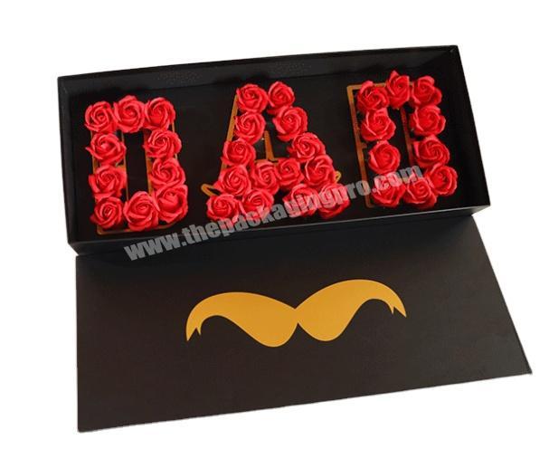 stock dad gift boxes China black dad boxes hot dad flower box