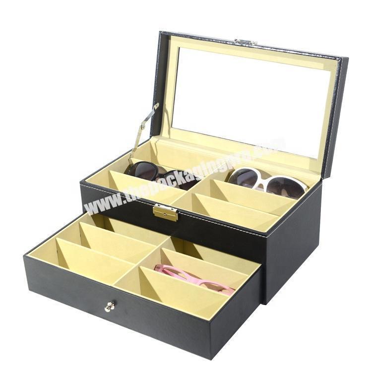 custom 12 pcs leather box packaging gift box luxury leather packaging box