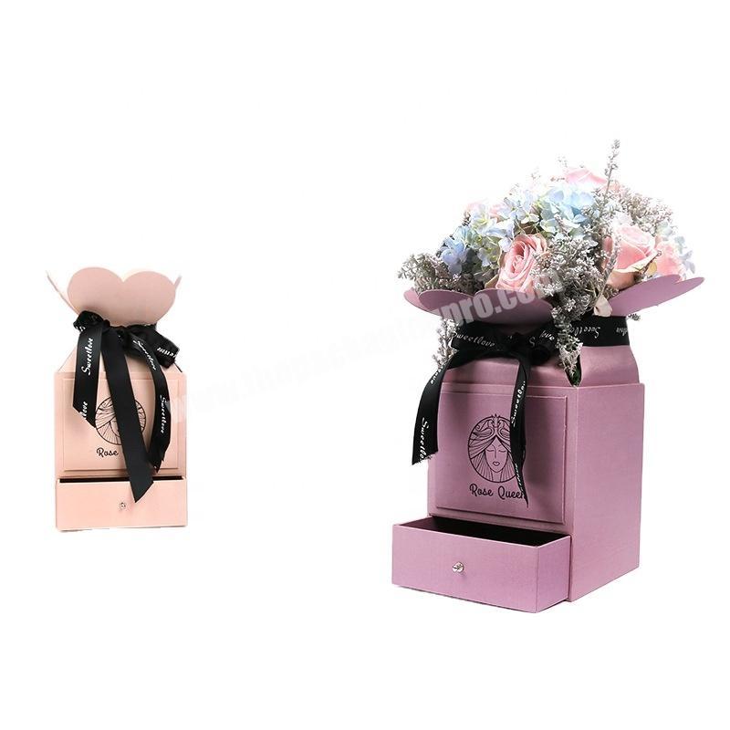 stock rose gold jewelry box flowers boxes 2020 rose luxury boxes for preserved roses