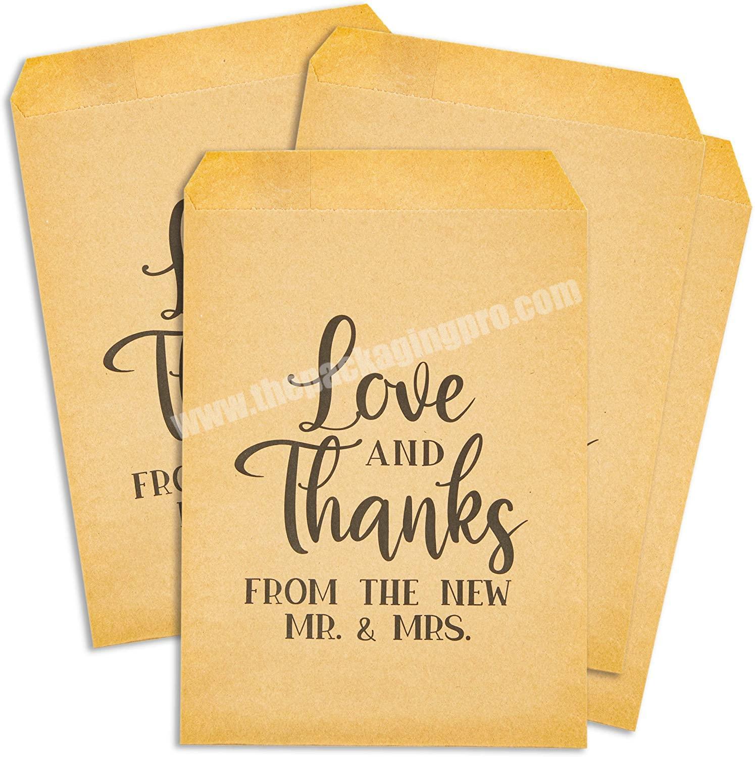thank you gift brown kraft invitation envelope bags