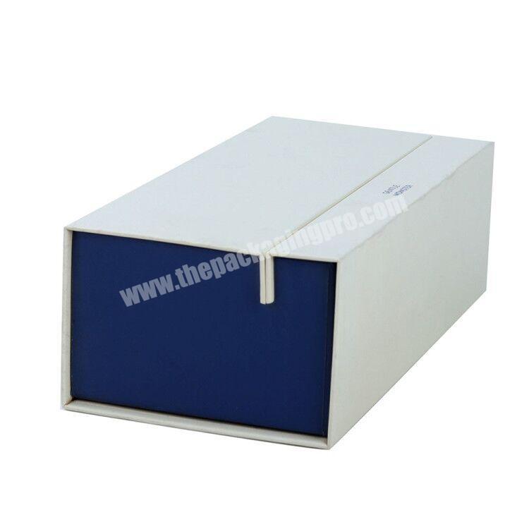 valantines Custom luxury  cardboard folding cosmetic white magnetic gift box with lid logo