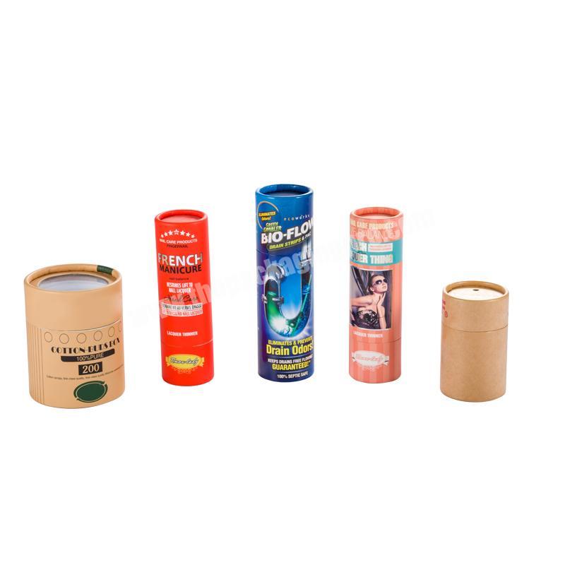 wholesale 0.3oz 0.5oz eco friendly cardboard push up paper tube for lip balm / deodorant tubes