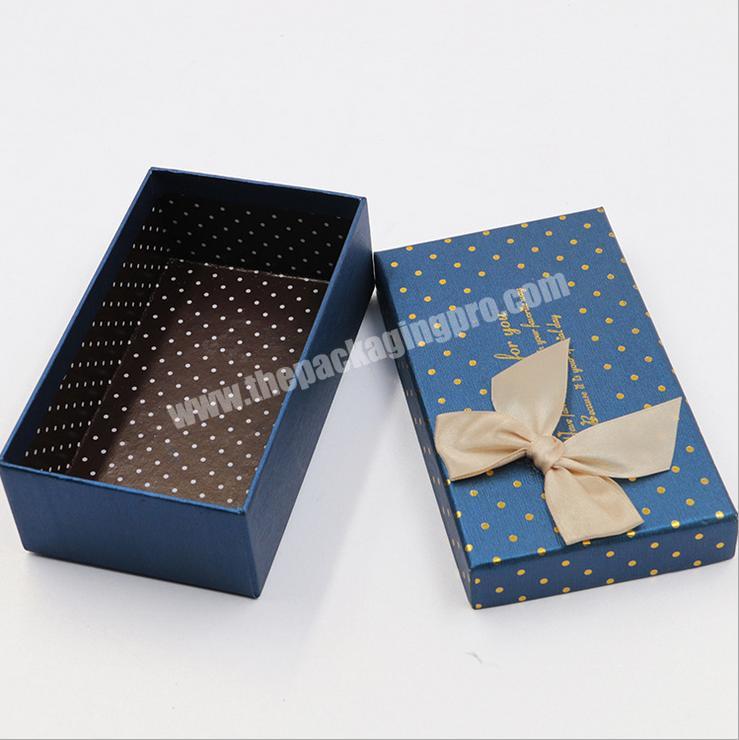 wholesale custom birthday party favor paper cardboard rigid gift watch packaging box bowknot with lid
