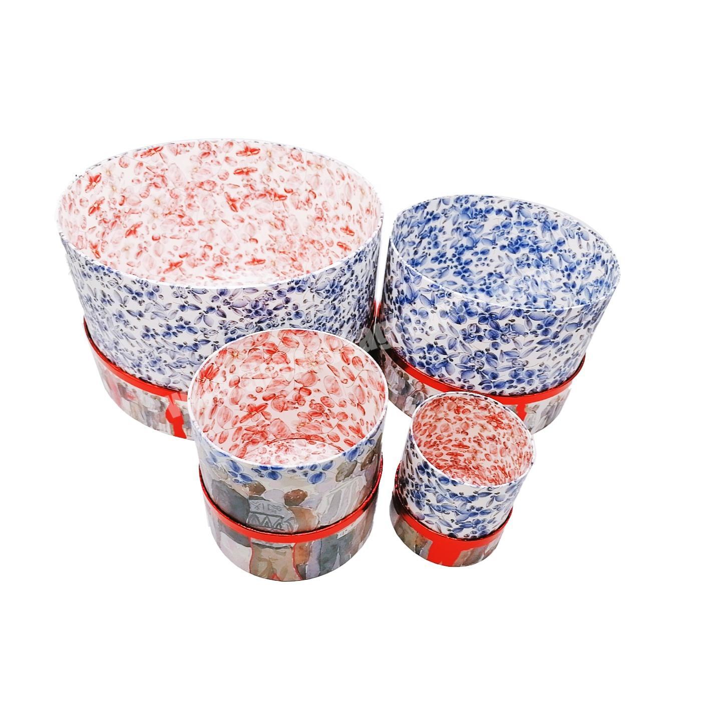 wholesale fancy paper foil chocolate round suitcase cylinder paper tube packaging box
